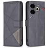 For TECNO Pova 6 Neo Phone Cases Wallet Stand Geometry Imprint Leather Cover