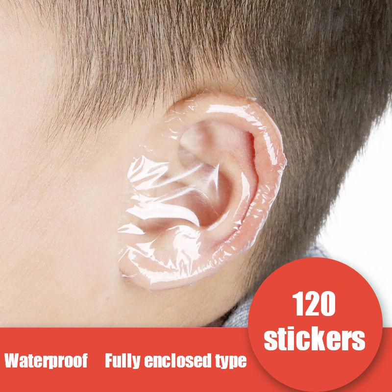 20/60/120Pcs Plastic Waterproof Ear Protector Swimming Cover Caps Salon Tool