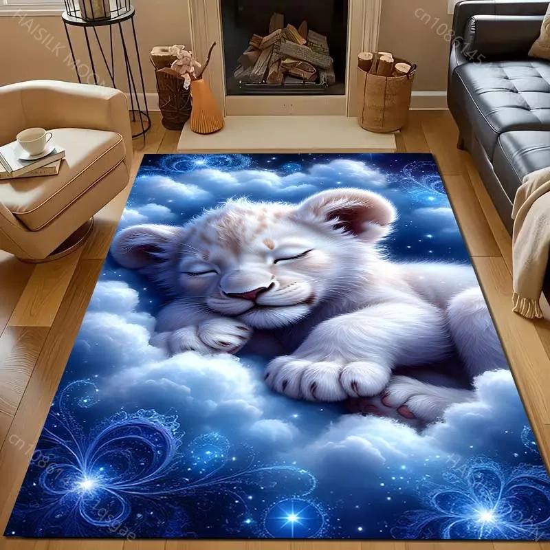 1PC In The Novel Sleeping In The Clouds Print Carpet for Bedroom Living Room Bedside Sofa Floor Mat Modern Home Decor Area Rug