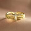 Cross Line Multi-Layer Ring Women, Personalized Fashion Ring, Popular Fashion Zircon Model