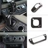 Для Land Rover Defender 90 110 2020-2026 Накладка на ручку переключения передач из настоящего карбона Декоративная наклейка Автоаксессуары