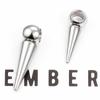 10pcs Retro Cone Charms Pendants Stainless Steel No Fade Bullet Spike Bead Charm for Necklace Earring Jewelry Making Findings