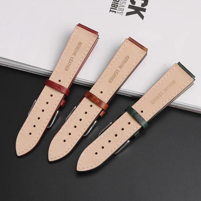 Ремешок из натуральной кожи в стиле ретро для Casio A158W A168/F91w/AE-1200WHD/A158/A159/A169/AE1200, винтажный ремешок-браслет для часов