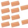 3SLIFE Price Stand Card Holder Card Clip Wooden Price Tag Holder (10 Pieces)