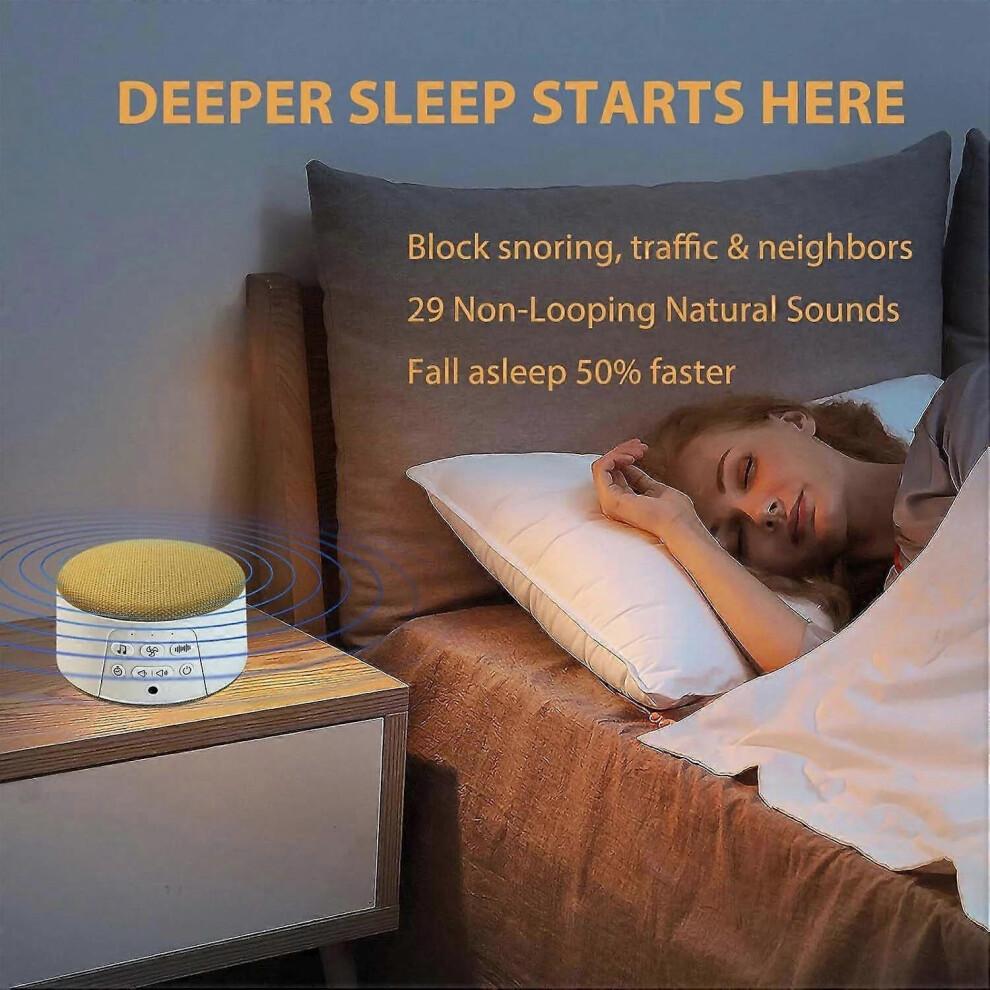 (Green) Revitalife Sleep White Noise Machine Non-looping Sound Machine with 26 Sounds