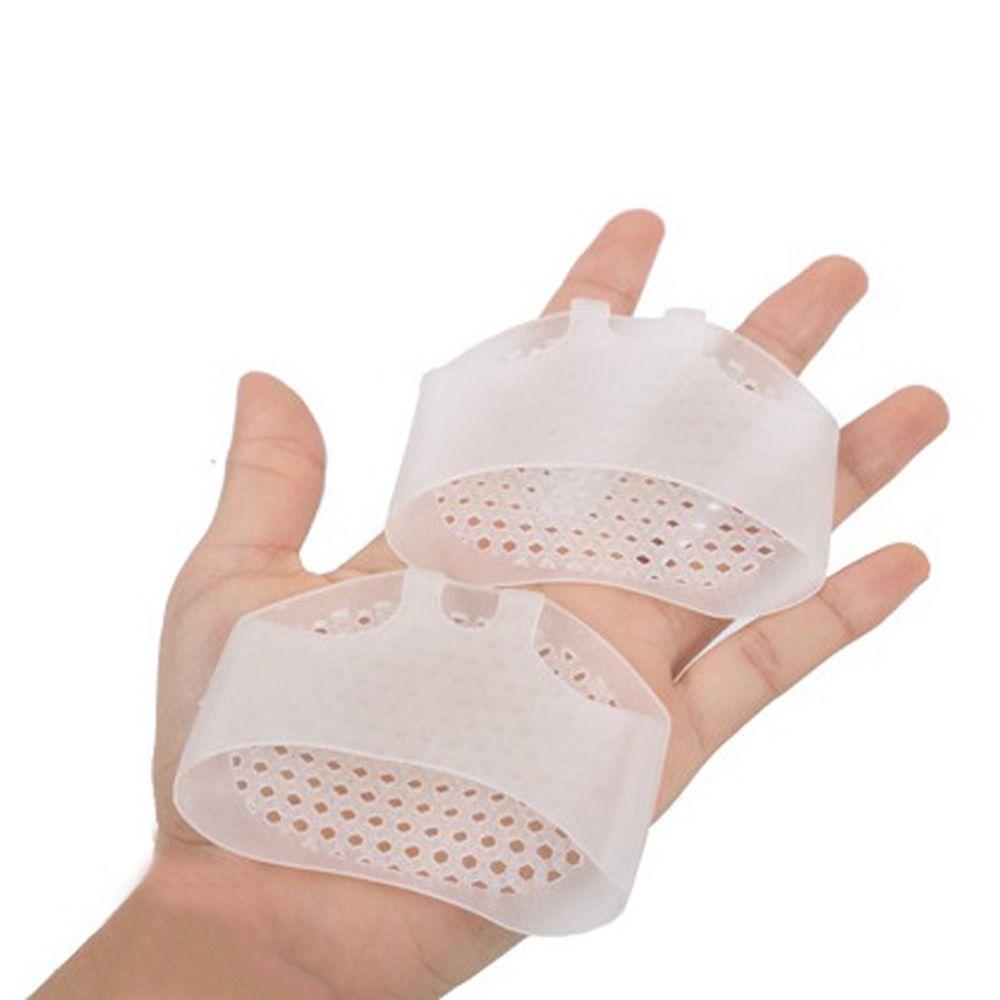 1 Pair Comfortable Feet Care Breathable Shoe Insert Soft Silicone Gel Toe Pads Insole