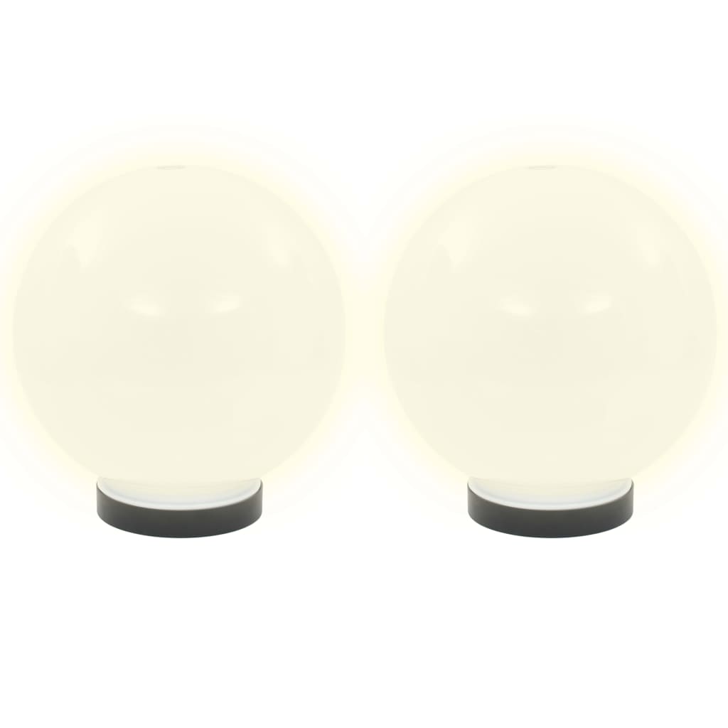 LED Garden Lights 4 pcs Spherical 20 cm PMMA