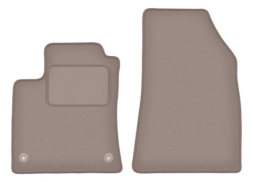 Beige front mats for: Renault Clio V hatchback (2019-)