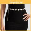Waist Metal Fashion Chain With Four Leaf Clover Shape And Detailing For Daily