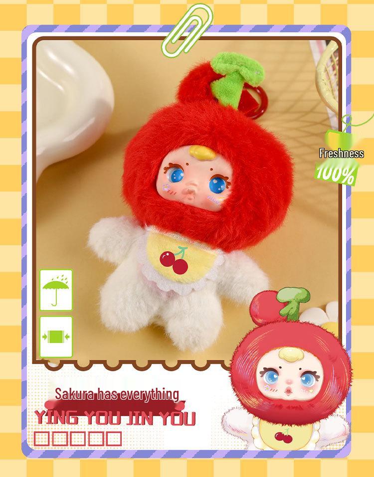 Плюшевая кукла «Молочная конфета ММ»: Милый мультяшный фруктовый плюшевый сюрприз-бокс, настольное украшение