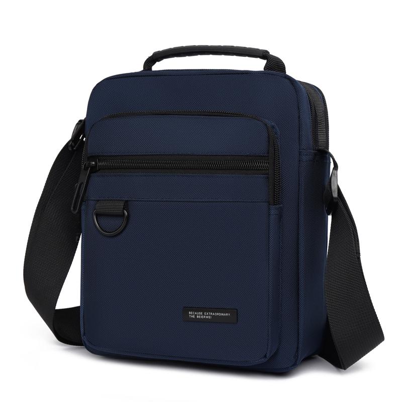 Мужская водонепроницаемая наплечная сумка - Большая вместимость, деловая/для отдыха, кроссбоди с многослойными карманами