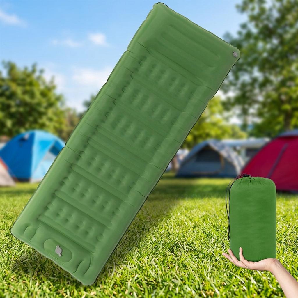 Lightweight Portable Self-Inflating Folding Air Bed Pillow Top Automatic Inflatable Moistureproof Camping Hiking&Outdoor Mat