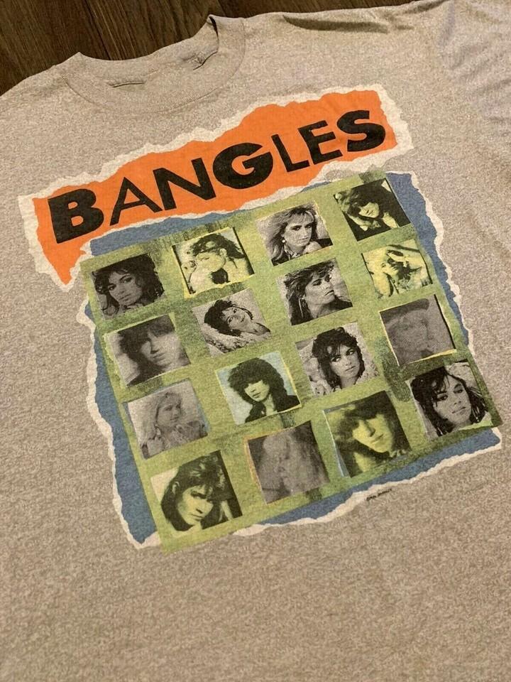 THE BANGLES Оригинальная винтажная футболка 1986 года DIFFERENT LIGHT Tour Все размеры ZL475 Унисекс футболка