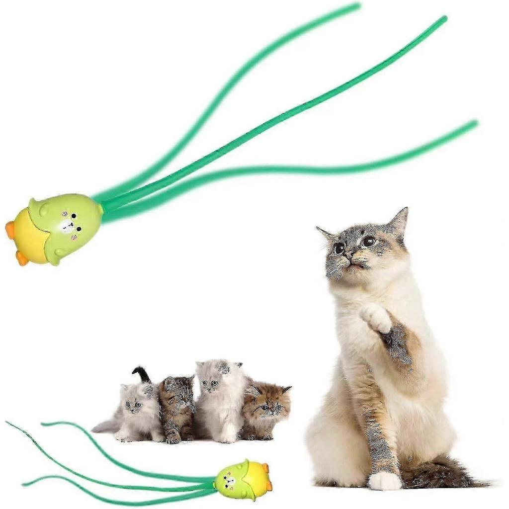 Cat-themed interactive cat teaser, indoor interactive automatic cat teaser, electric pet play product.