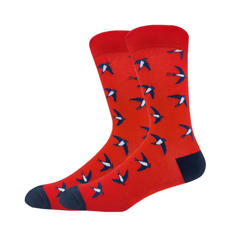Мужская мода осень-зима носки для скейтборда Happy Creative пингвин дельфин акула коала носки новинка команда смешные мужские носки