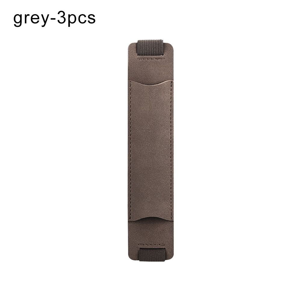 3pcs Hot Sale Portable Pu Leather Pen Clip Pen Bag Pencil Case Pen Holder