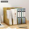 Large Metal Desk Organizer: File Rack & Bookshelf for Office Supplies