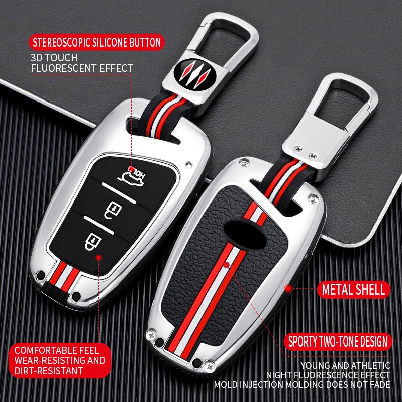 Чехол для ключа автомобиля Крышка Корпус Держатель брелока Для Hyundai Grand Santa Fe IX45 GENESIS EQUUS AZERA 2013 2014 2015 2016 Аксессуары для брелока