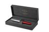 Parker Sonnet Essential Fountain Red Пескоструйная обработка, Тонкое перо, Подарочная, Официальный номер продукта 2146852Z, Ручка, и CT, Перо, В коробке, Импортная,