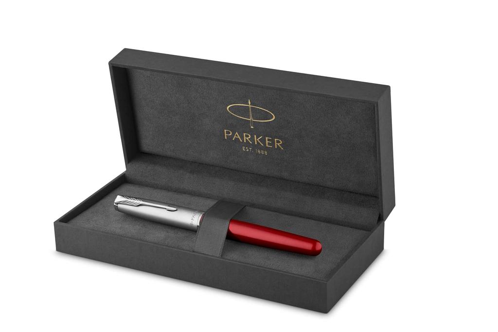 Parker Sonnet Essential Fountain Red Пескоструйная обработка, Тонкое перо, Подарочная, Официальный номер продукта 2146852Z, Ручка, и CT, Перо, В коробке, Импортная,