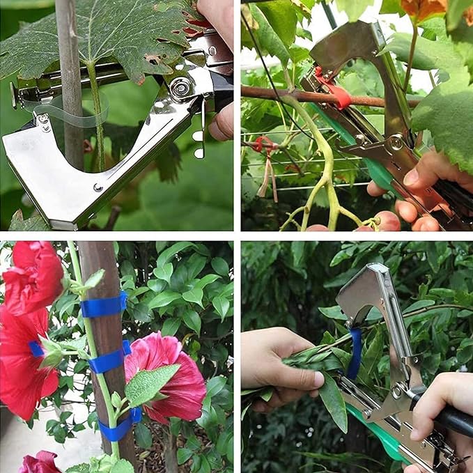 Plant Tying Machine Gardening Plant Vine Tying Tool for Vegetable Grape Cucumber Tomato Flower and Pepper