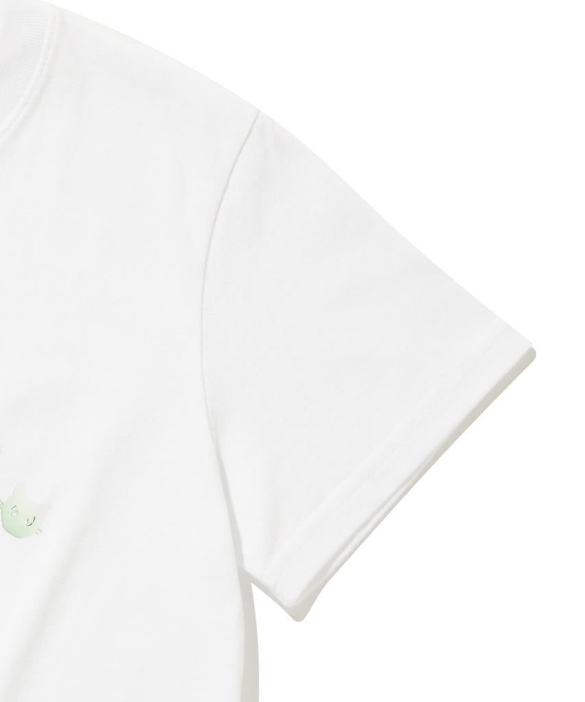 FALLETT [Fallett X Sumok] Story Logo Collage Short Sleeve T-Shirt White