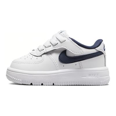 Force 1 Low EasyOn TD Белые полуночно-синие детские кроссовки Футбол-серый FN0236-104
