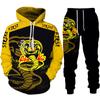 Funny Cobra Kai 3D Print Tracksuit Men's Cool Hoodie/Pants/Suit Hip Hop 2022 Fashion Long Sleeve Jogging Sportswear Athletic Set