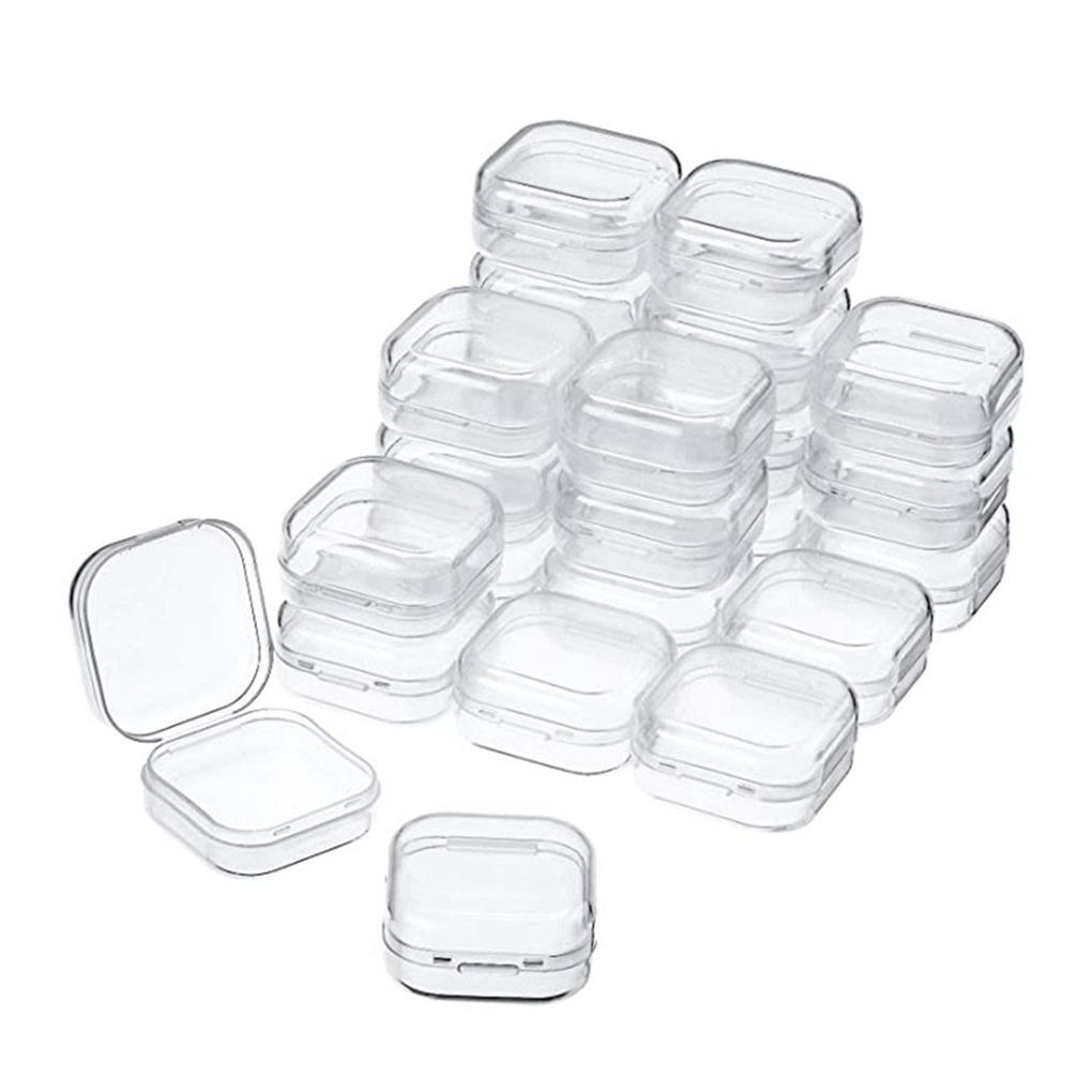 30 предметов Прозрачная шкатулка для украшений Ассортимент Серьги Крючок для ушей Ожерелье Чехол для переноски Ассортиментный комплект Органайзер для приманок