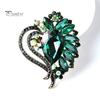 Креативная брошь с блестящими стразами, инкрустированная стеклом, в форме сердца, пальто, булавка с лацканами, платье, шаль, шапка, шарф, значок, аксессуары для пальто