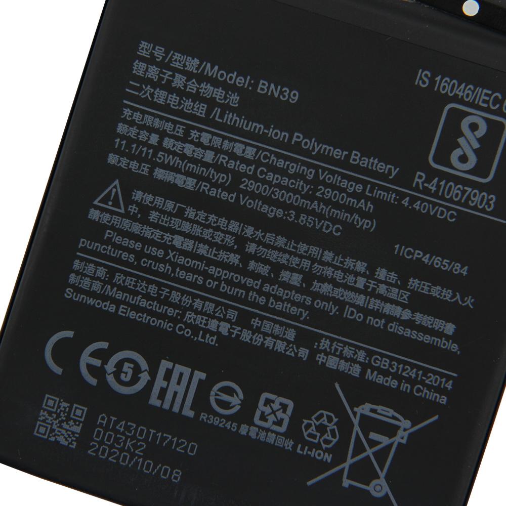 НОВЫЙ Запасной Аккумулятор Для Телефона Xiaomi Mi Play BN39 3000 мАч С Бесплатными Инструментами