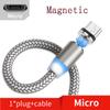 Магнитный зарядный кабель Micro USB для мобильного телефона Samsung Android Быстрая зарядка Модный зарядный кабель