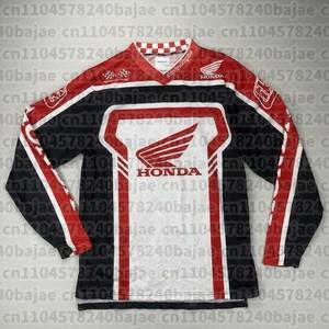PYYG6 Лонгслив Honda Мотоциклетная Джерси для Гонки и Езды Быстросохнущая Дышащая Экипировка для Внедорожного Питбайка и Горных Приключений