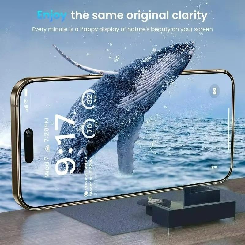 Закаленное стекло совместимое для IPhone 17 16 15 14 13 11 12 Pro MAX 17Air X XS xsmax XR 6 6s 7 8 Plus 5 5S SE Пленка-защита экрана