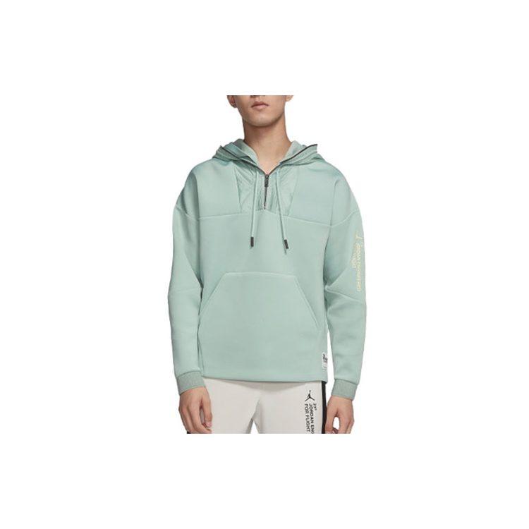 Jordan Sweatshirts Men's Quartz Copper Green Hooded Moderate Regular AT9780-333
