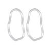 Euramerican Irregular Geometric Earrings Wave Hollow Out Simple Style Women Fashion Collocation Party Accessories
