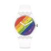 Swatch STRIPE FIERCE New Gent SO29K701 Прозрачный