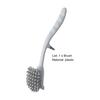 Dishwashing Brush Long Handle with Scraper Dense Soft Bristles Labor-saving Remove Stain Kitchen Sink Stove Dish Washing Cleaning Brush for Home