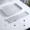 White Double Layer For Kitchen Sink Plates Rack Dish Drying Rack Kitchen Organizer Fruit Tray