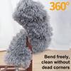 Extendable Microfiber Duster Brush with Retractable Handle Replaceable Brush Heads Multifunctional Cleaning Tool