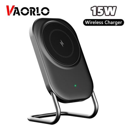 VAORLO Оригинальное беспроводное зарядное устройство 15 Вт для Magsafe, супермагнитная зарядка для смартфона QI, умные часы, высокое качество