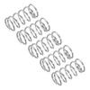 Compression Springs, 304 Stainless Steel, 10mm OD, 1mm Wire Diameter, 20mm Total Height, Silver Tone, Pack of 5