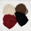 Balaclava Women Men Hand Braid Hat Retro Creative Tassel Wig Hat Hollow Breathable Skullcap  Unisex