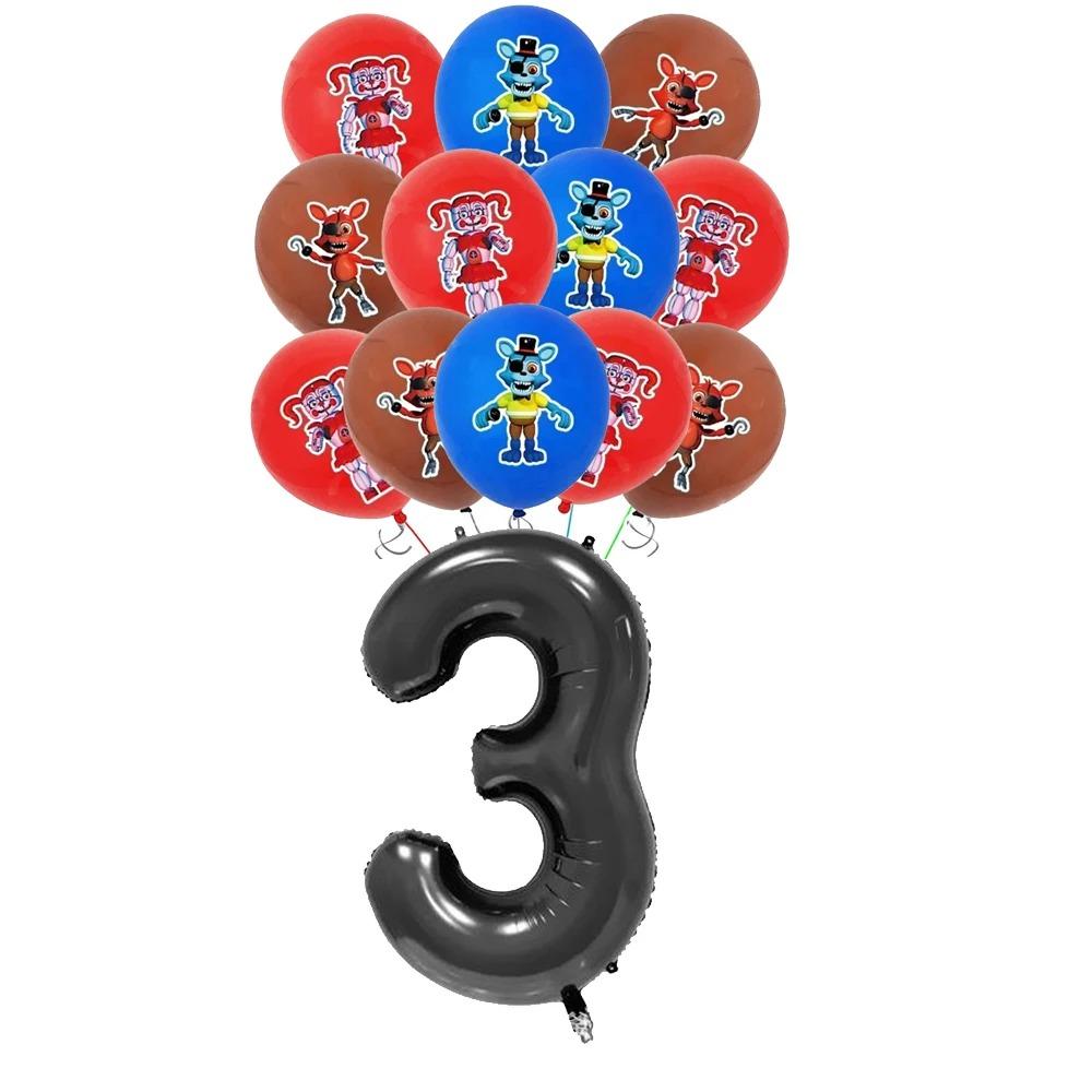 FNAF Пять Ночей с Фредди Украшения для Дня Рождения Воздушные Шары Тарелки Баннер Набор Посуды для Праздника Малыша Подарки для Детей
