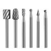 6Pcs Carbides Routers Bit Wood Cutter Milling Rotary Tool Set 3mm Shank Carpentry Routers Bit For Rotary Tool