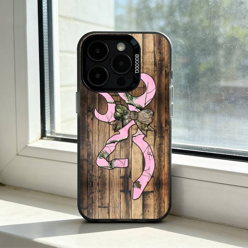 Крутой чехол B-BrowningS для iPhone 17,16,15,14,13,12,11 Plus,Pro Max,XS,Цветная Посеребренная Внутренняя Крышка