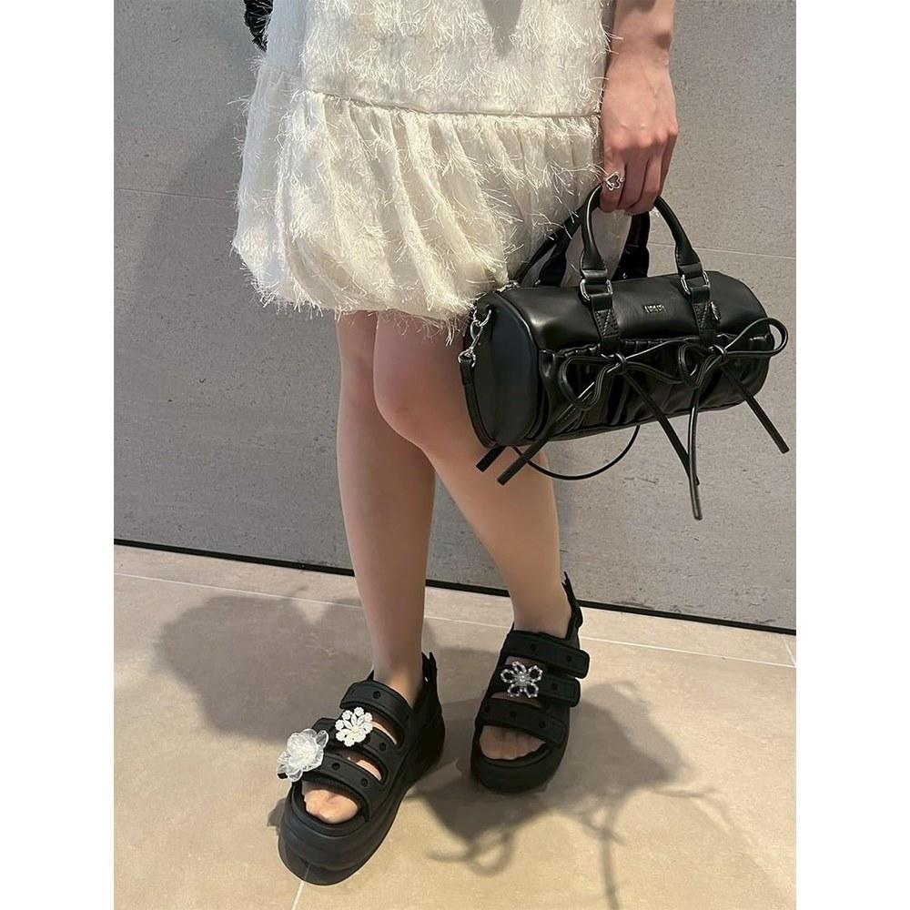 FURFUR Mini Ribbon Drum Bag RWGB262524 Ladies BLK