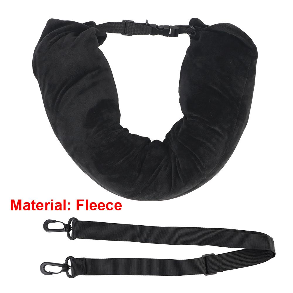 Дорожная наволочка для подушки под шею, компактная, портативная, U-образная подушка, наполняемая одеждой, подушки для шеи, мягкая трубчатая подушка для шеи