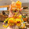 Bag Charm Lulu Doll Keychain Cute Expression Cartoon Phone Chain Creative Capybara Key Ring  Kids