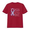 Женская футболка I Wear Purple For My Best Friend Pancreatic Cancer Awareness Черная 2XL Винтажная стирка Уличный стиль Дышащая